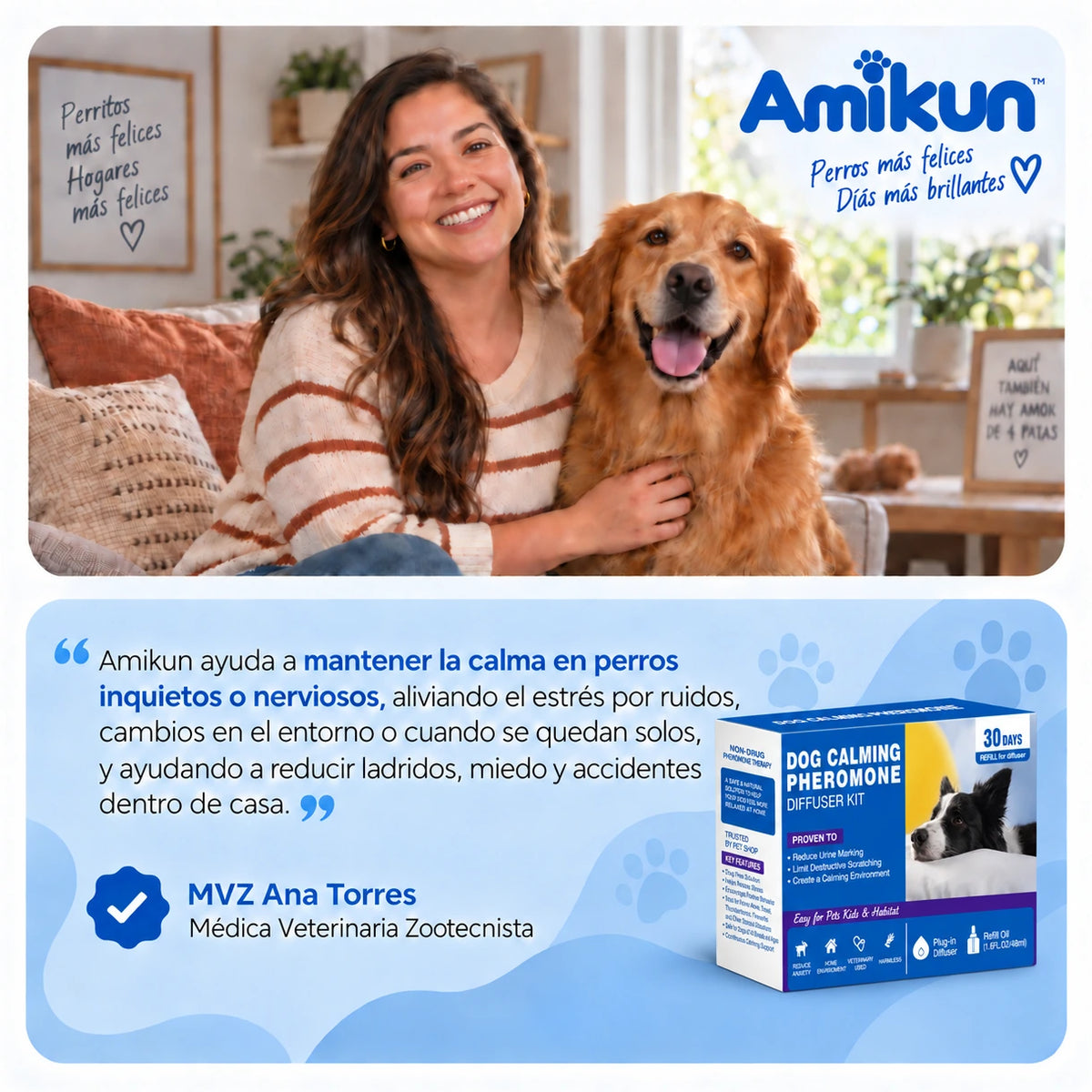 Amikun™ Kit Difusor Calmante para Perros