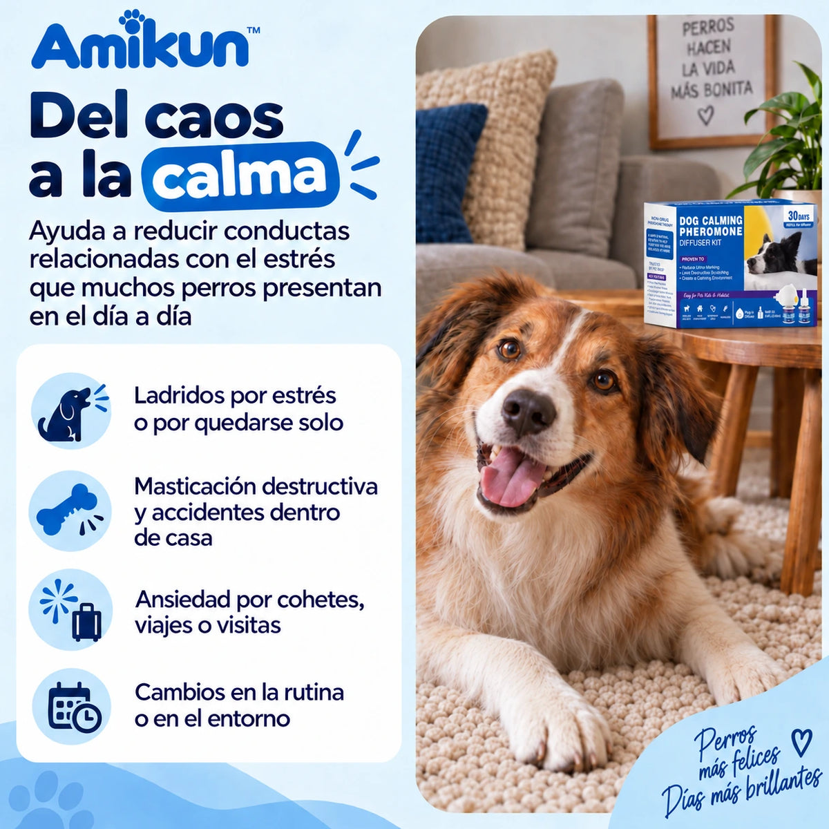 Amikun™ Kit Difusor Calmante para Perros